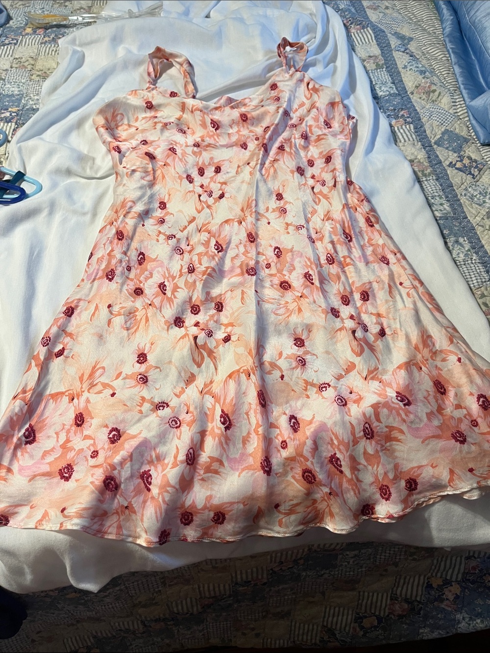 Signature by Levi Strauss Pink Floral Slip Dress